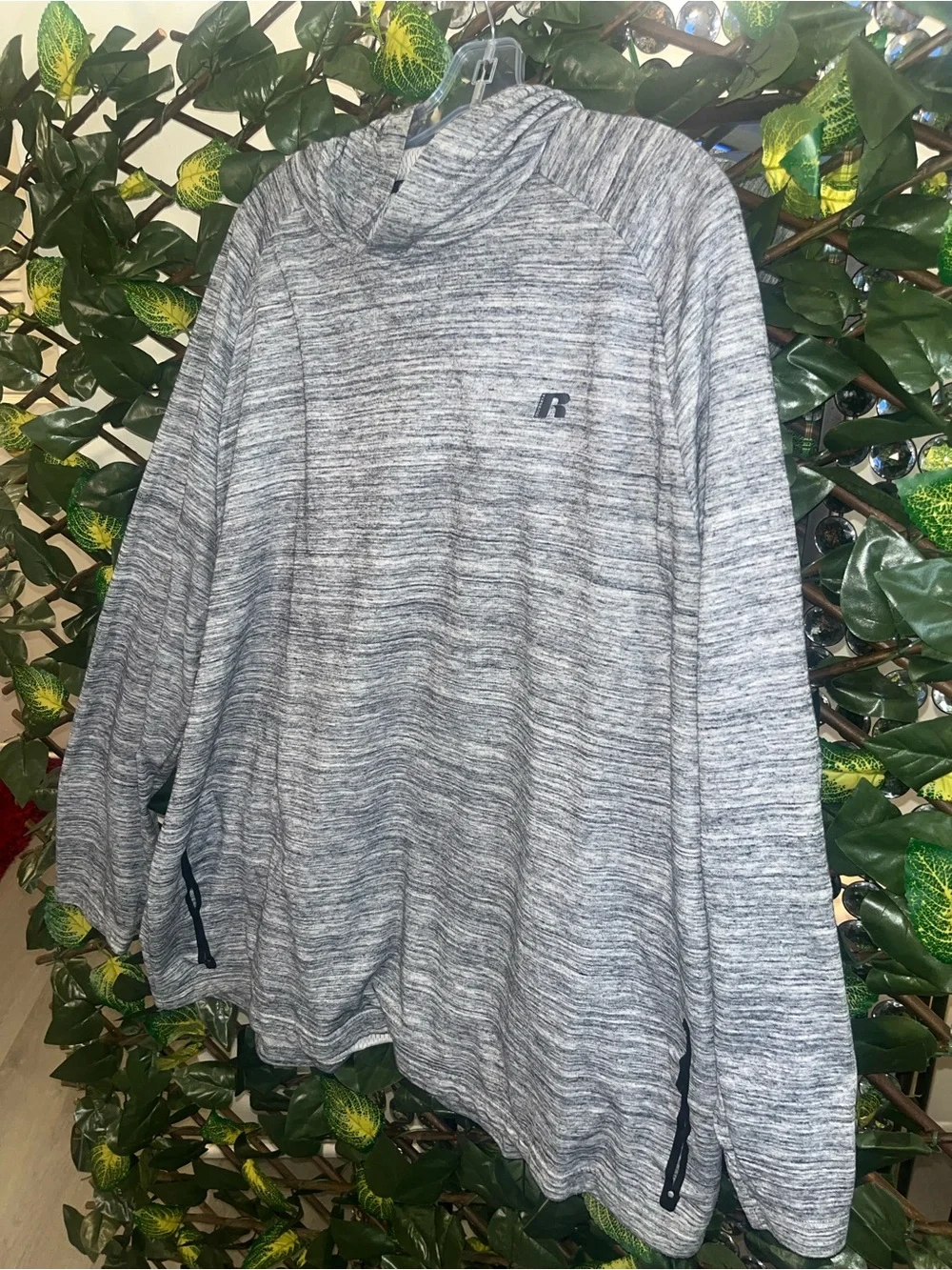 Russell Athletic Men's Heather Gray Performance Hoodie Size 3x